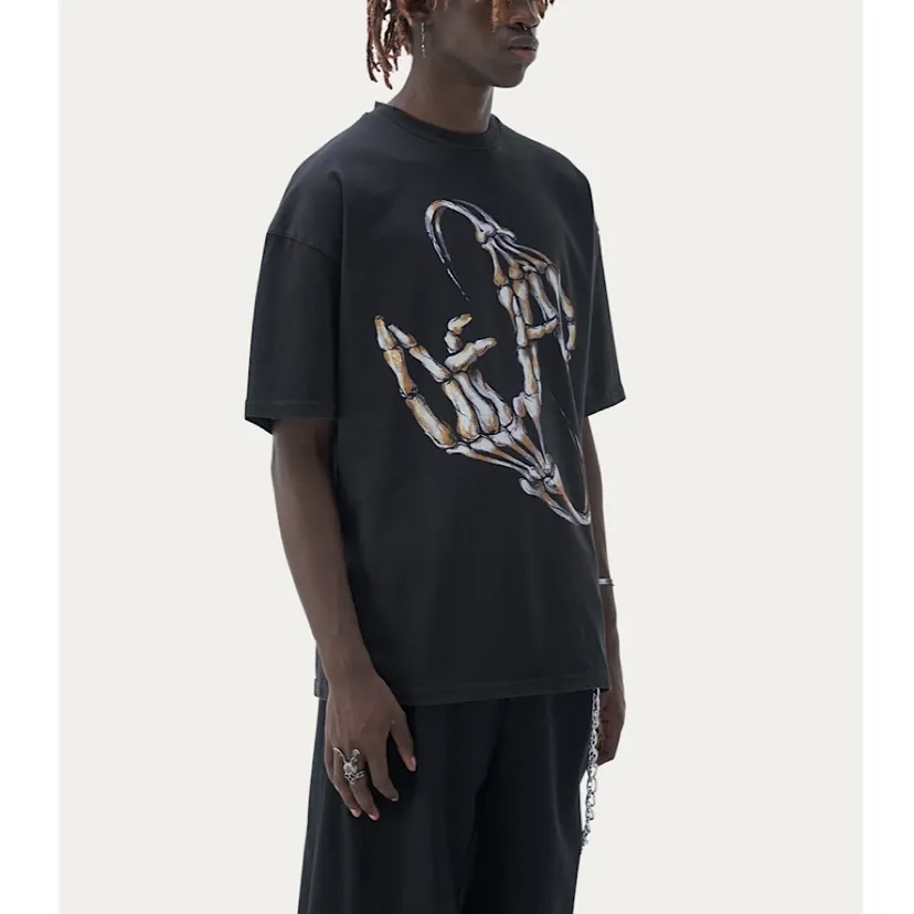 Dropdead  |Crew Neck Unisex Street Style Cotton Short Sleeves Oversized