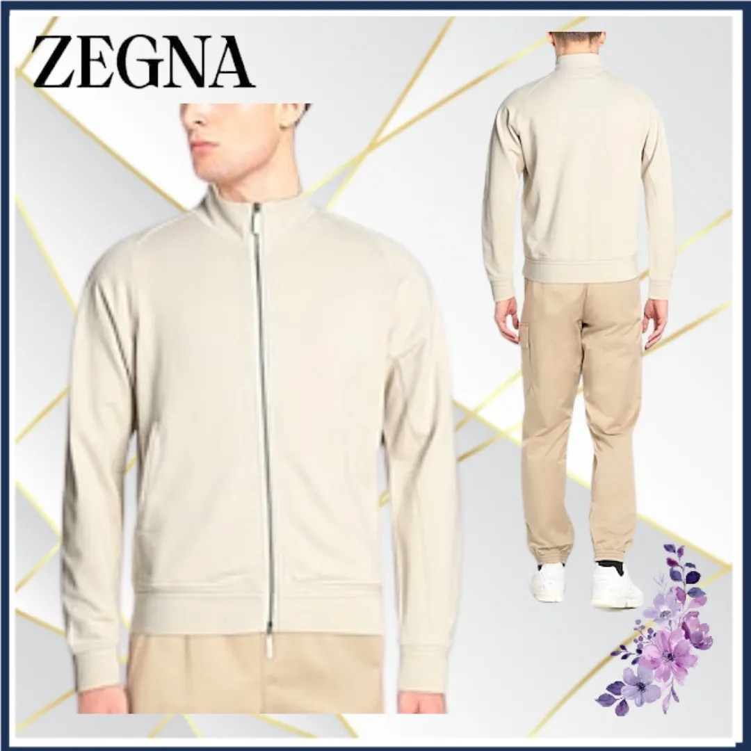 Ermenegildo Zegna  |Long Sleeves Plain Oversized Luxury Sweatshirts