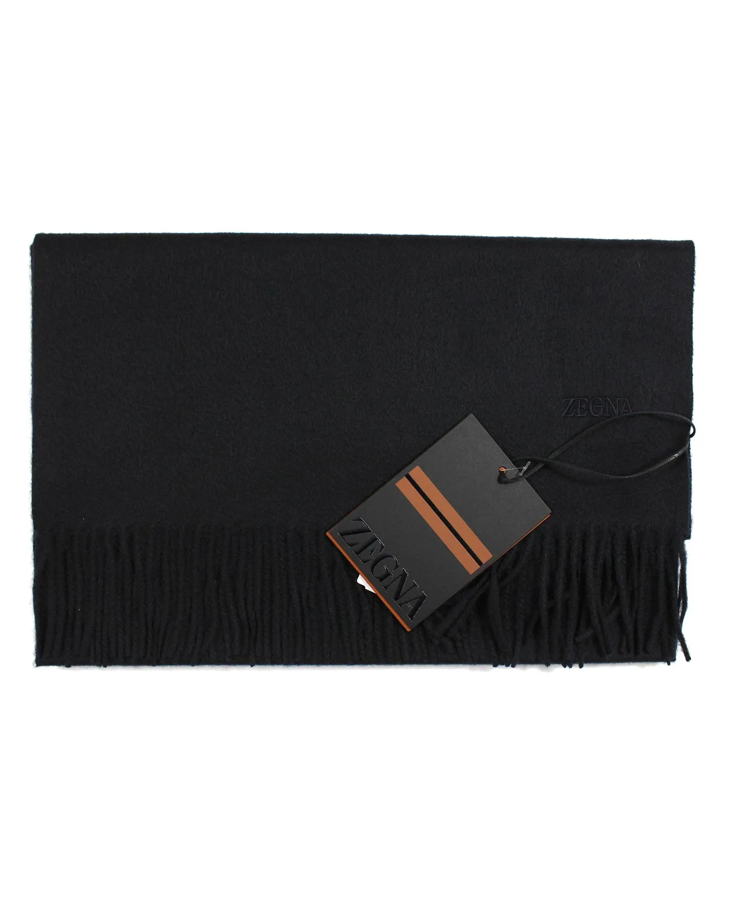 Ermenegildo Zegna Scarf Oasi Cashmere Dark Blue SALE