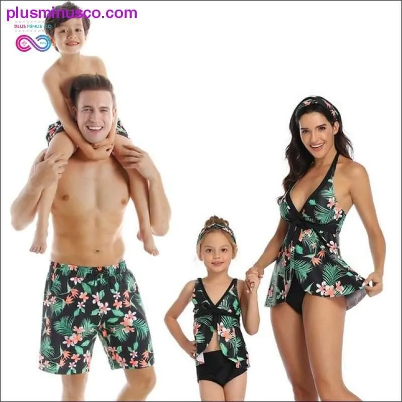 Family Matching Outfit Swimwear Women Swimsuit Mother