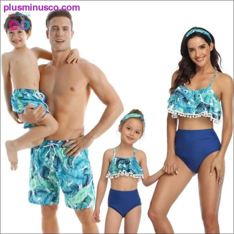 Family Matching Outfit Swimwear Women Swimsuit Mother