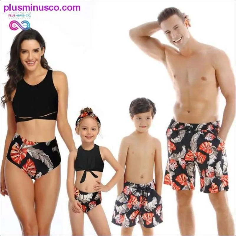 Family Matching Outfit Swimwear Women Swimsuit Mother