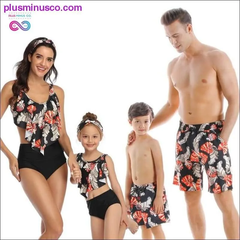 Family Matching Outfit Swimwear Women Swimsuit Mother