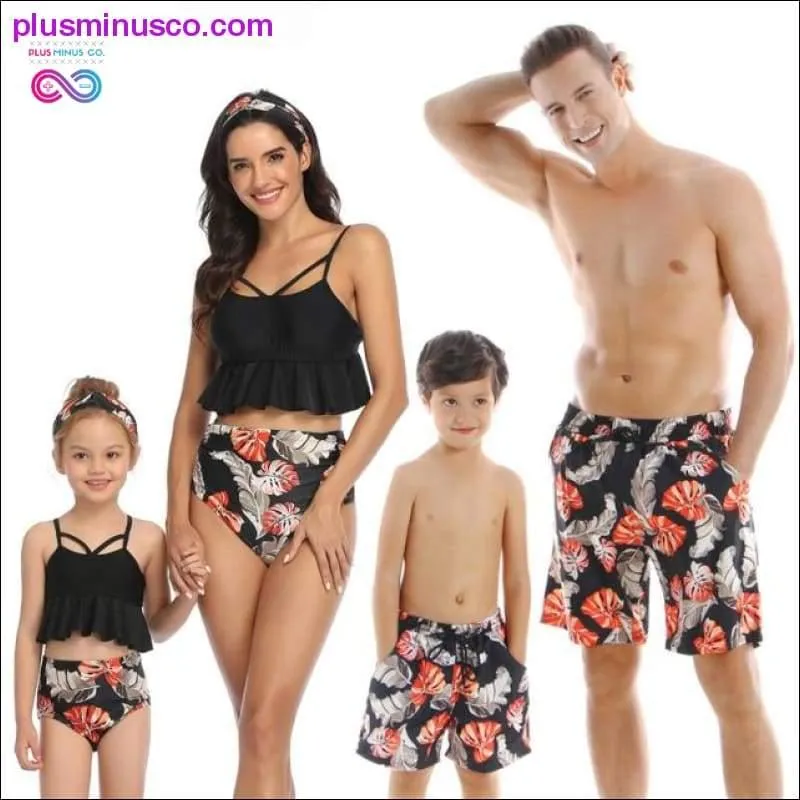 Family Matching Outfit Swimwear Women Swimsuit Mother