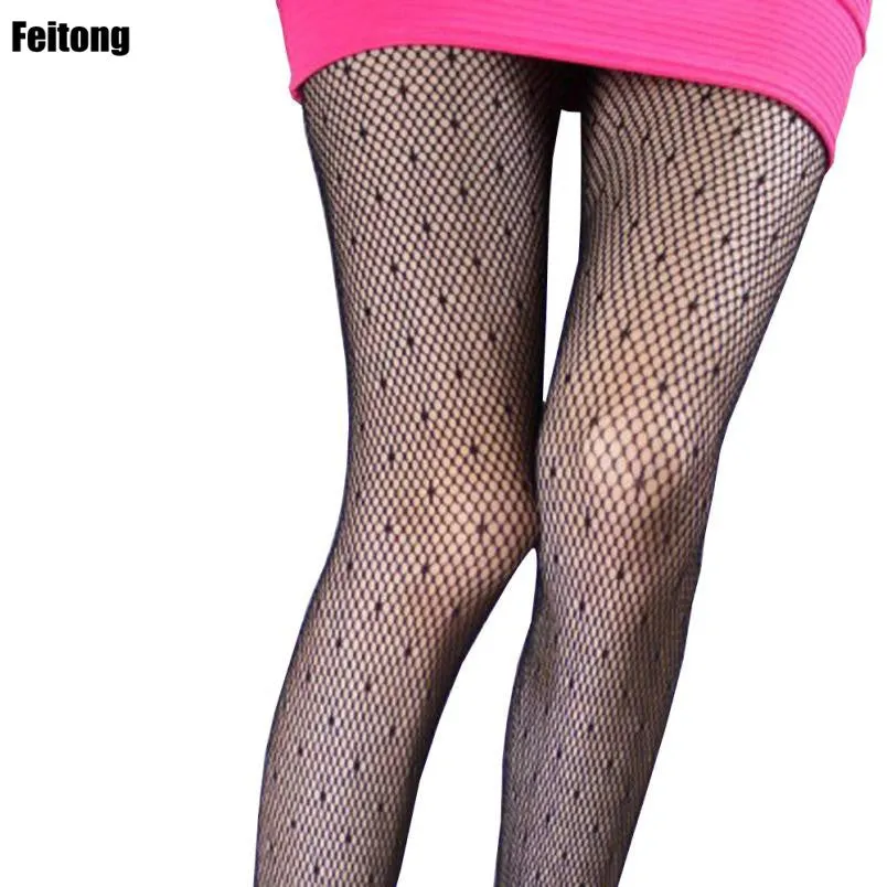 Feitong Bodystockings Stockings Sexy Woman Dot Fish Net Pantyhose Sexy Lingerie Fishnet Stockings Calze Lunghe Donna#121 SM6