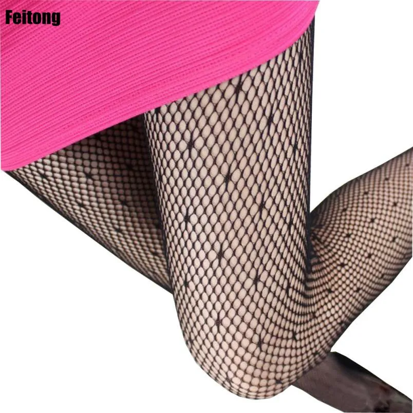 Feitong Bodystockings Stockings Sexy Woman Dot Fish Net Pantyhose Sexy Lingerie Fishnet Stockings Calze Lunghe Donna#121 SM6