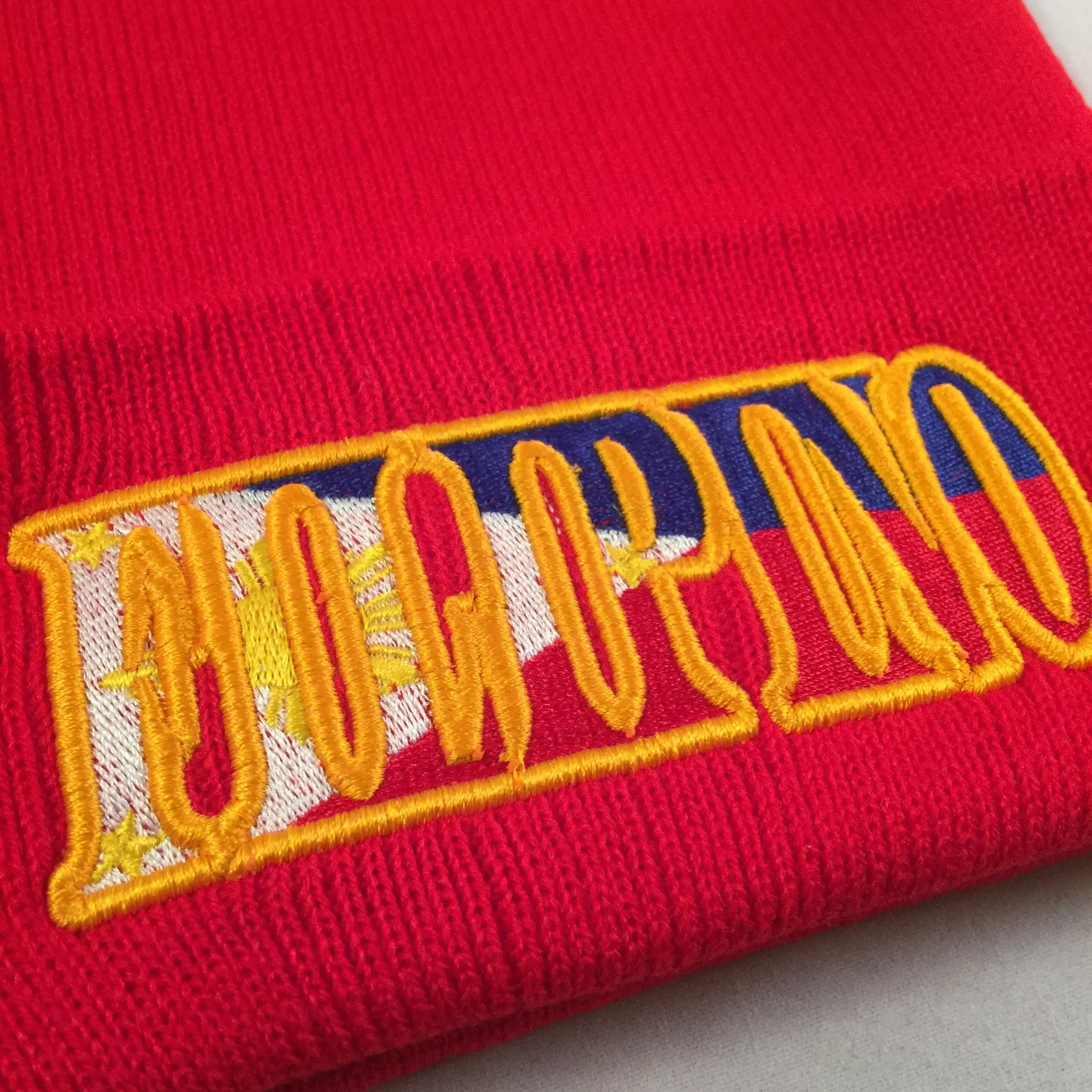 FILIPINO FLAG RED & BLUE BEANIES