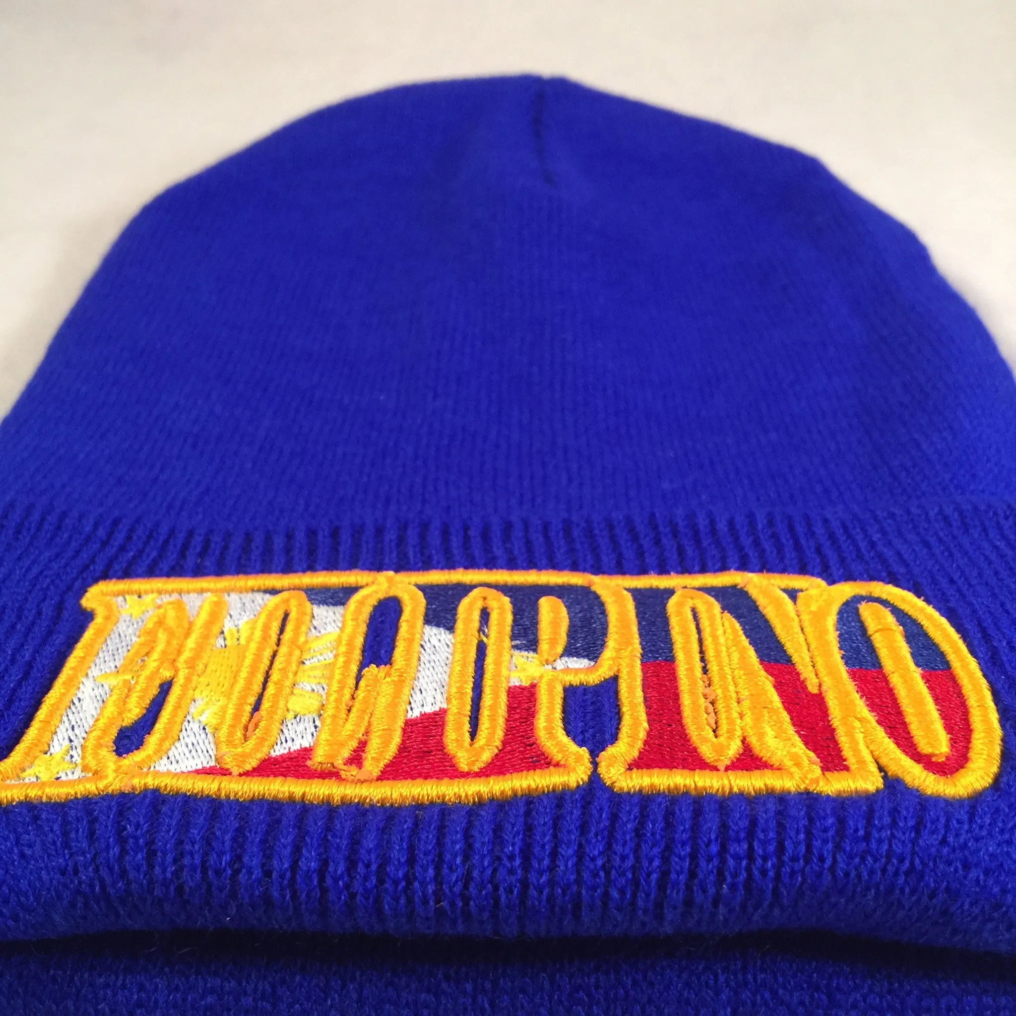 FILIPINO FLAG RED & BLUE BEANIES