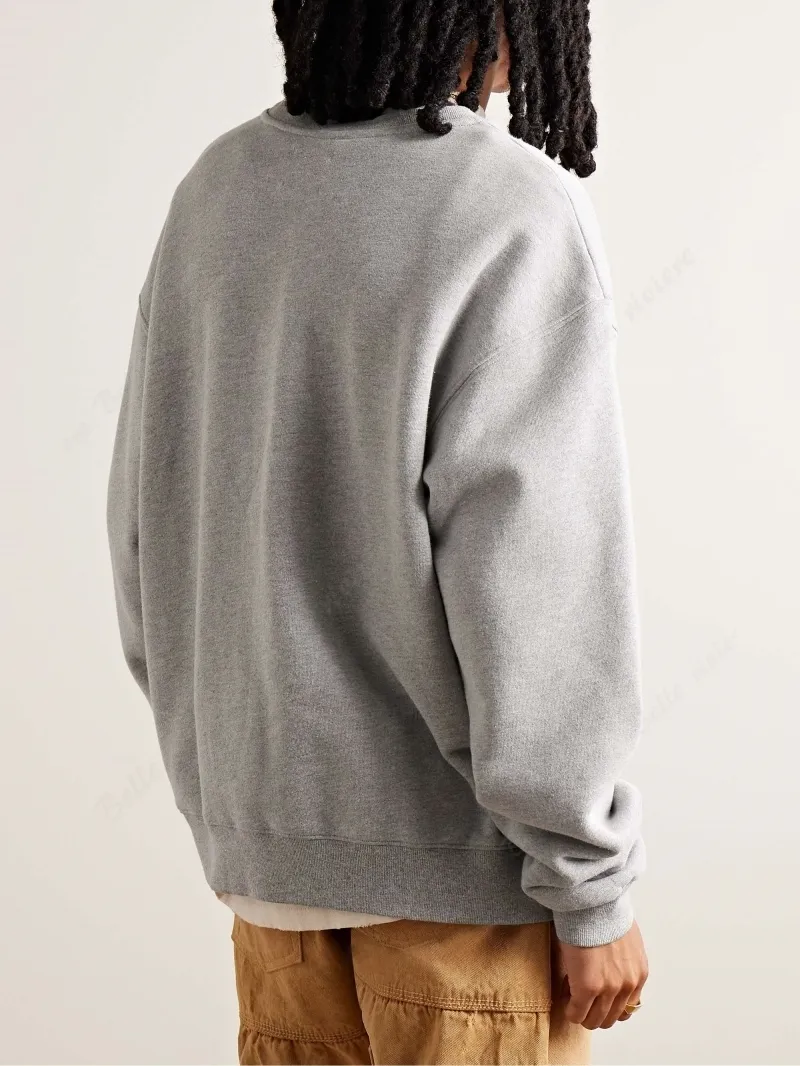 GALLERY DEPT.  |Crew Neck Unisex Street Style Long Sleeves Cotton Oversized