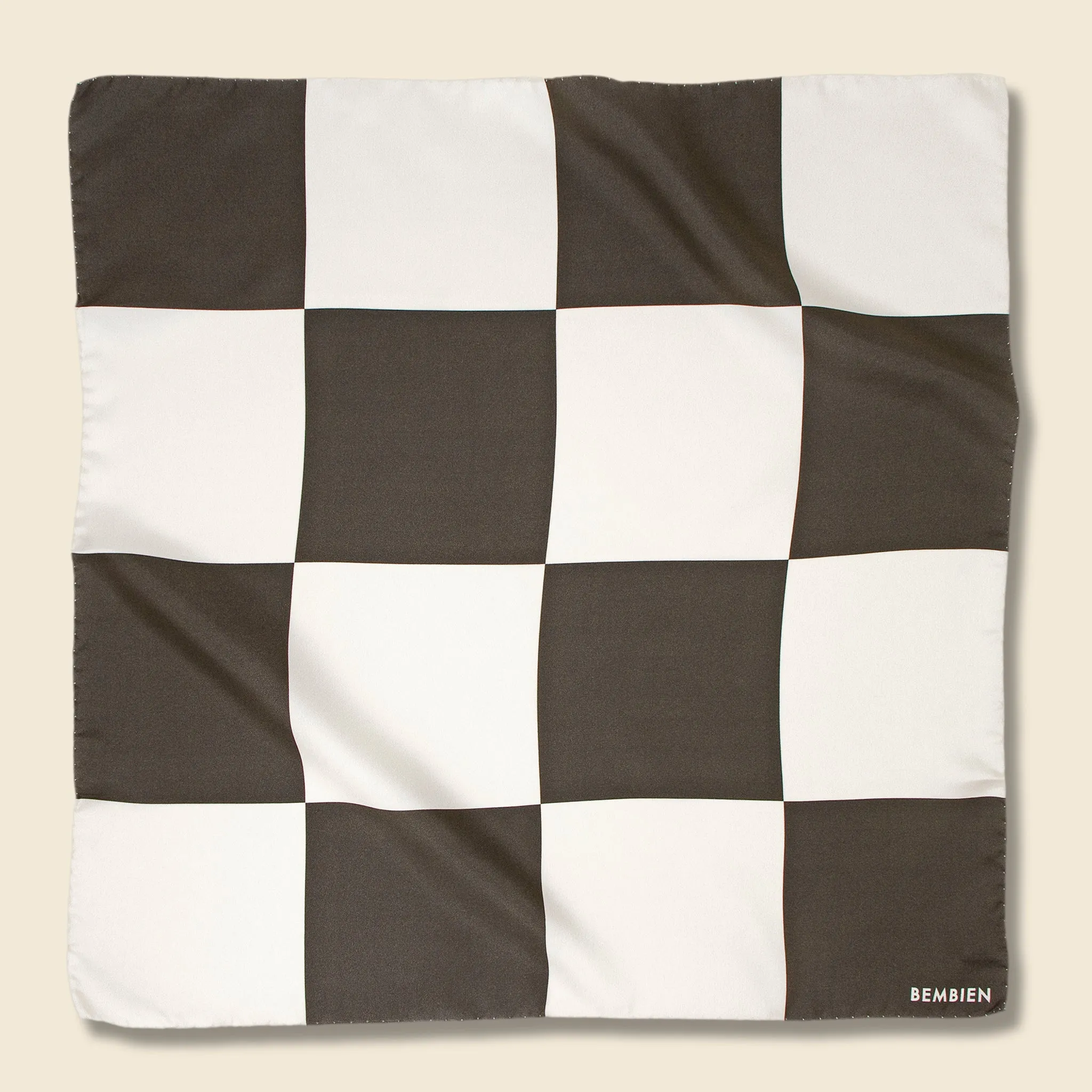 Gami Checker Scarf - Olive