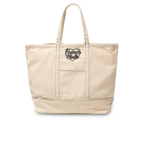 Garment Dyed Tote Bag - White