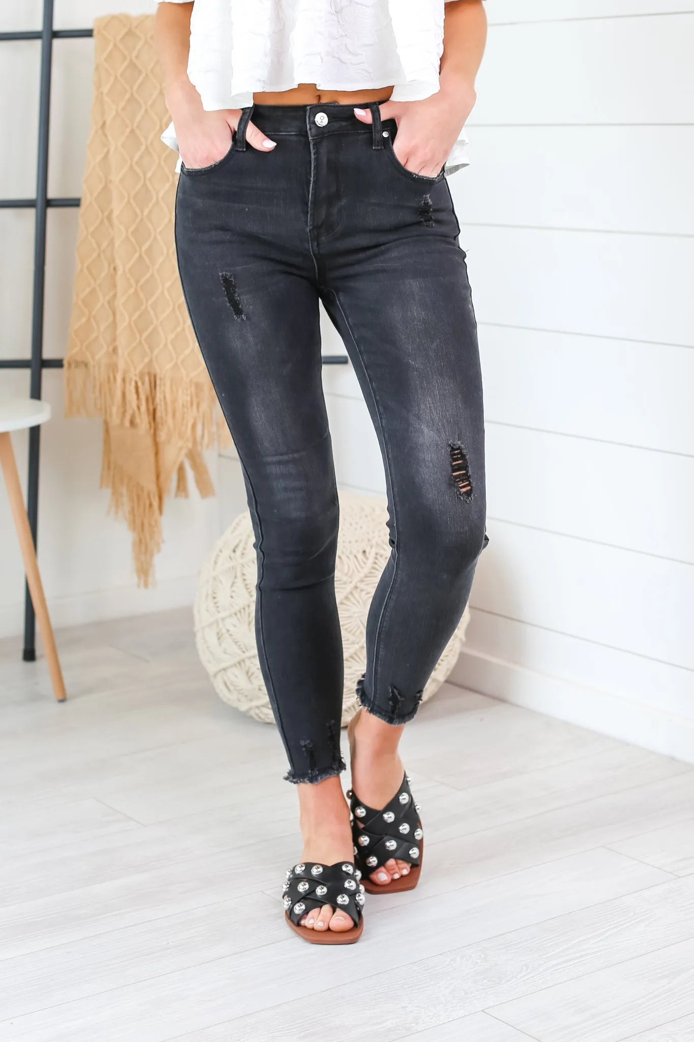 Genie High Rise Ankle Skinny