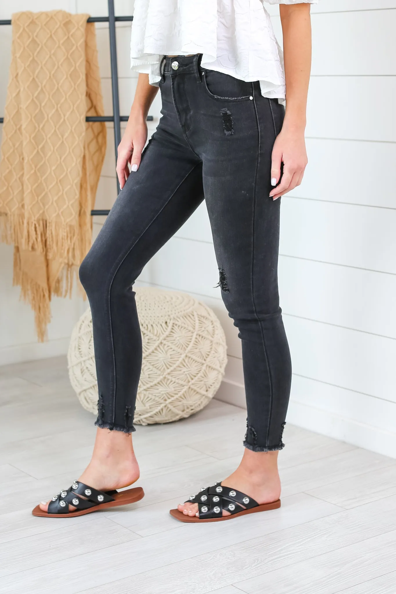 Genie High Rise Ankle Skinny