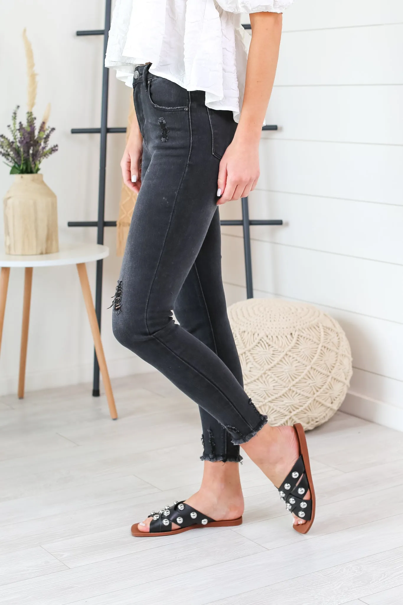 Genie High Rise Ankle Skinny