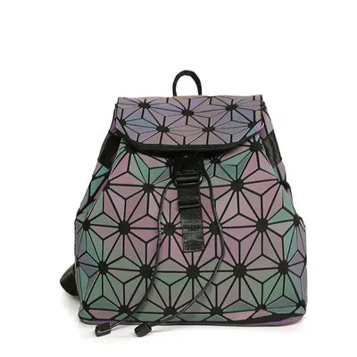 GEOMETRIC LUMINOUS LIGHT REACTIVE BACKPACK