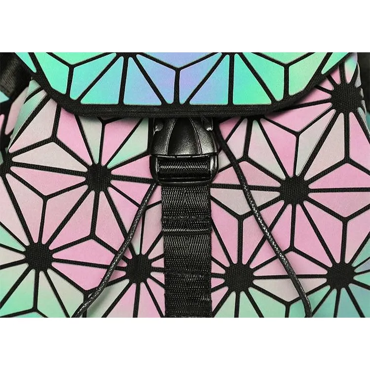 GEOMETRIC LUMINOUS LIGHT REACTIVE BACKPACK