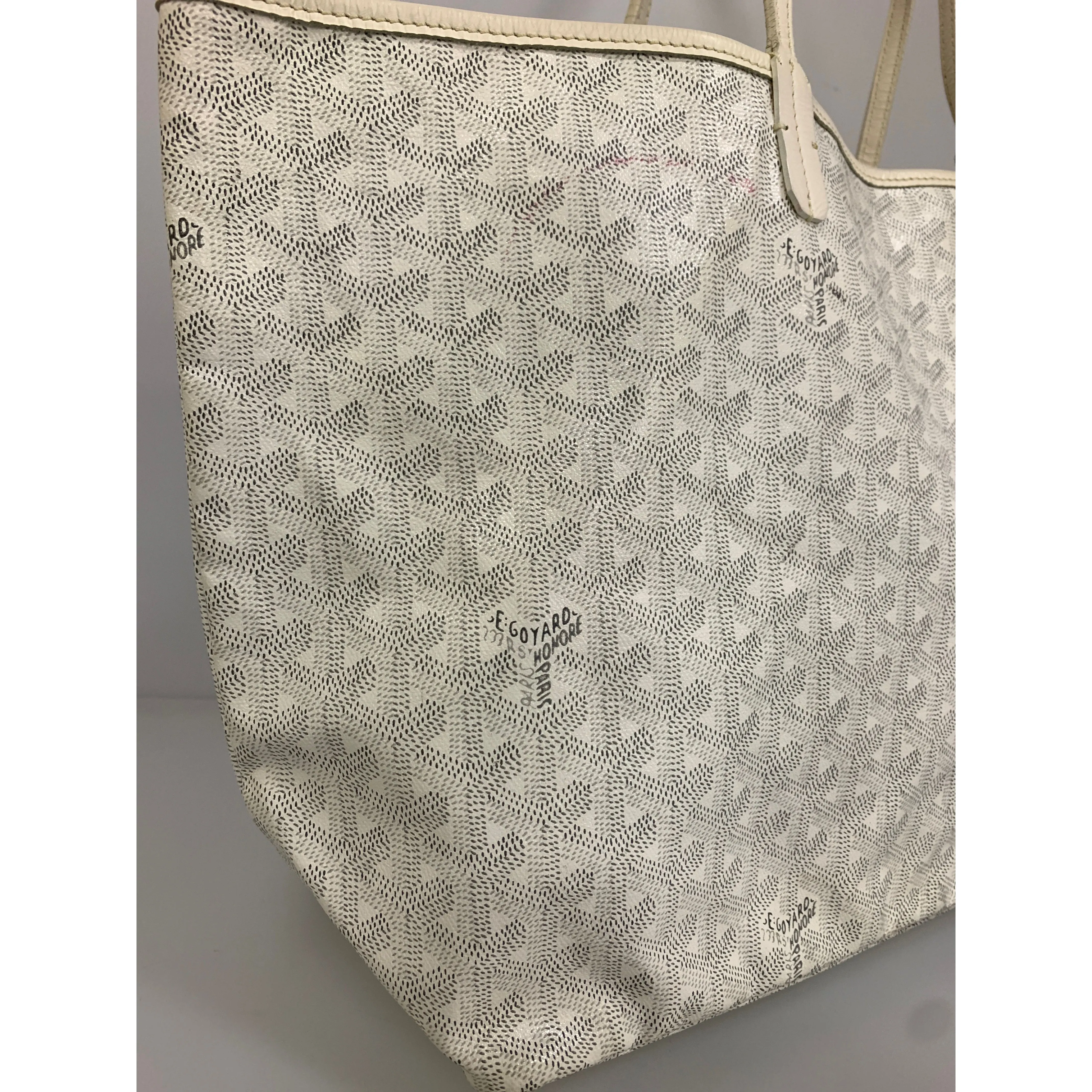 #GOYARD/Tote Bag/WHT/PVC/All Over Print