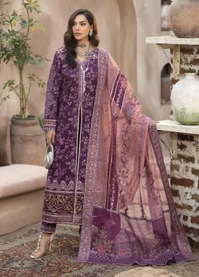 Gulposh By Serene Luxury Embroidered Lawn 3 Piece Unstitched Suit S24GLL-43-AMAYRAH