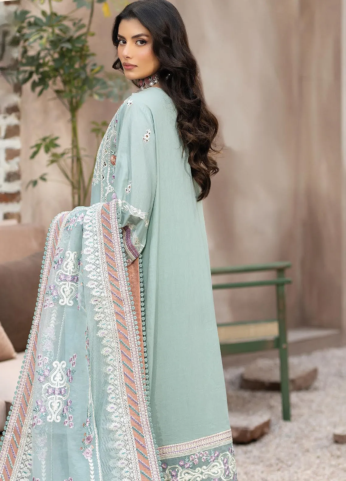 Gulposh By Serene Luxury Embroidered Lawn 3 Piece Unstitched Suit S24GLL-49-MIRHA