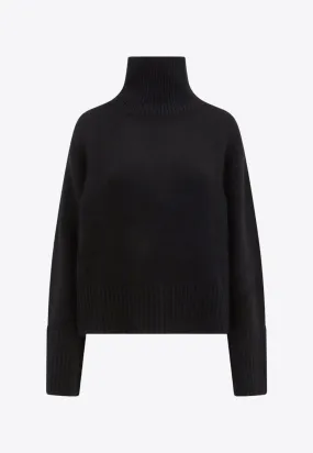 High-Neck Cashmere Sweater