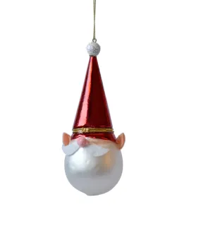 Hinged Gnome Teardrop Ornament