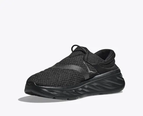 Hoka Men’s Ora Recovery 2 Shoes-Black/Black