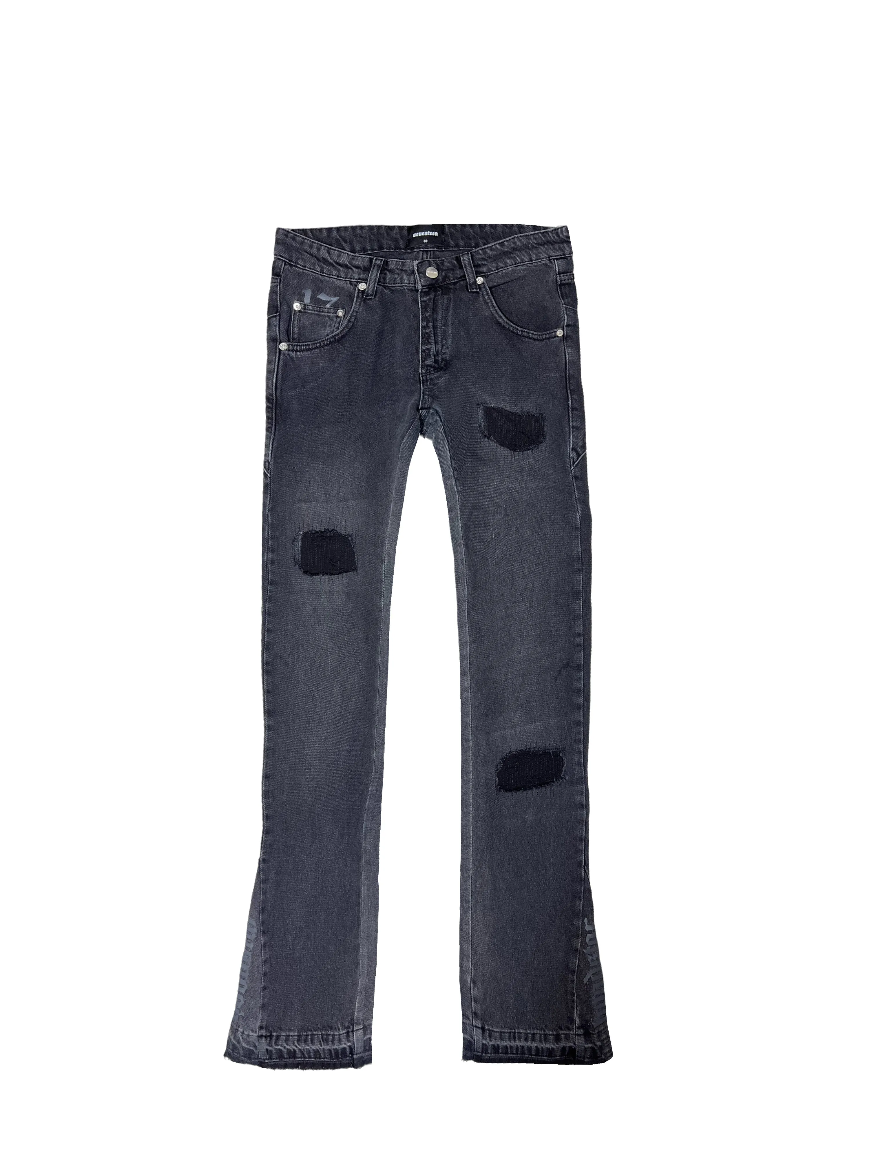 Hoodstar Black Flared Denim