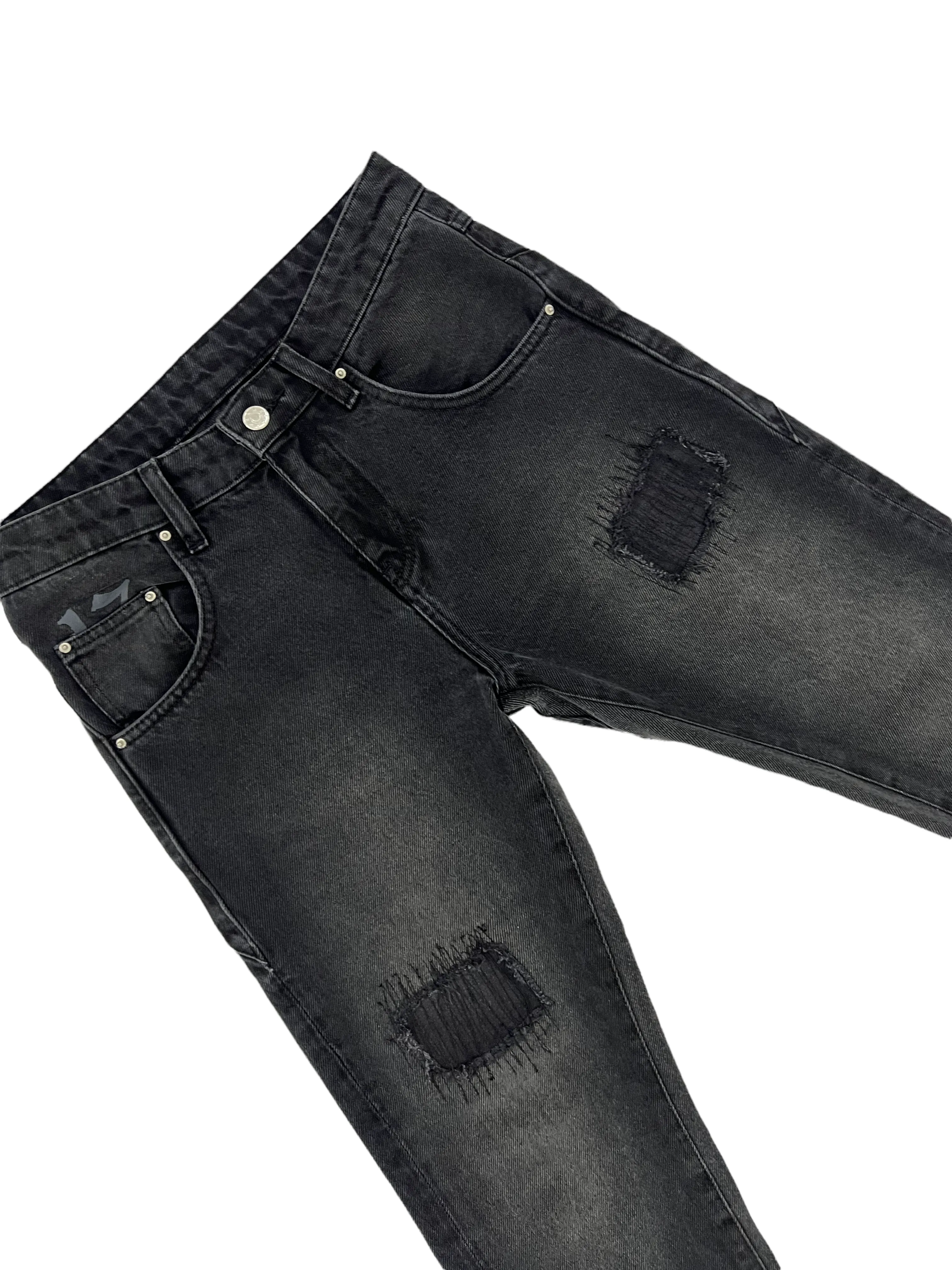 Hoodstar Black Flared Denim