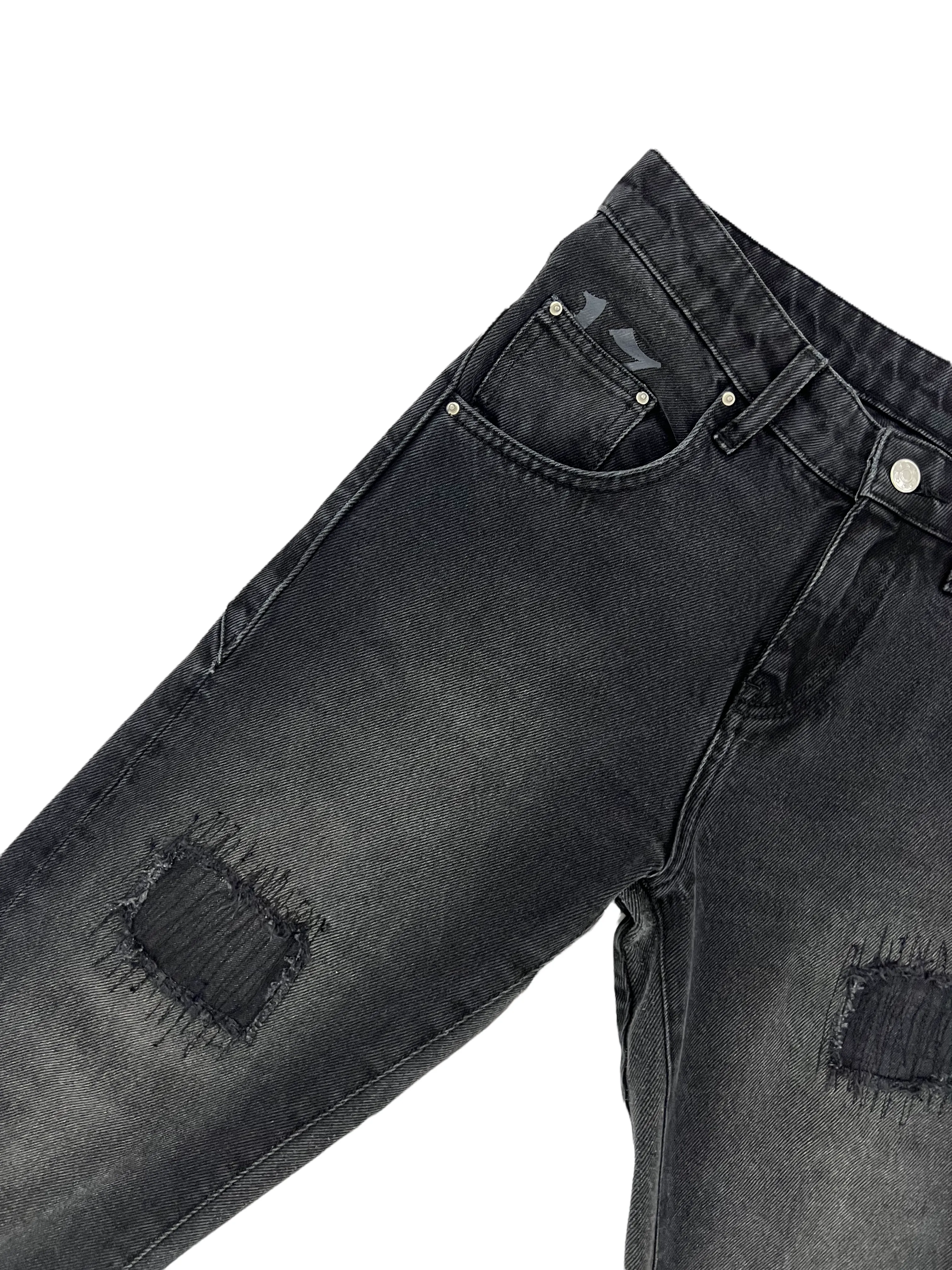 Hoodstar Black Flared Denim