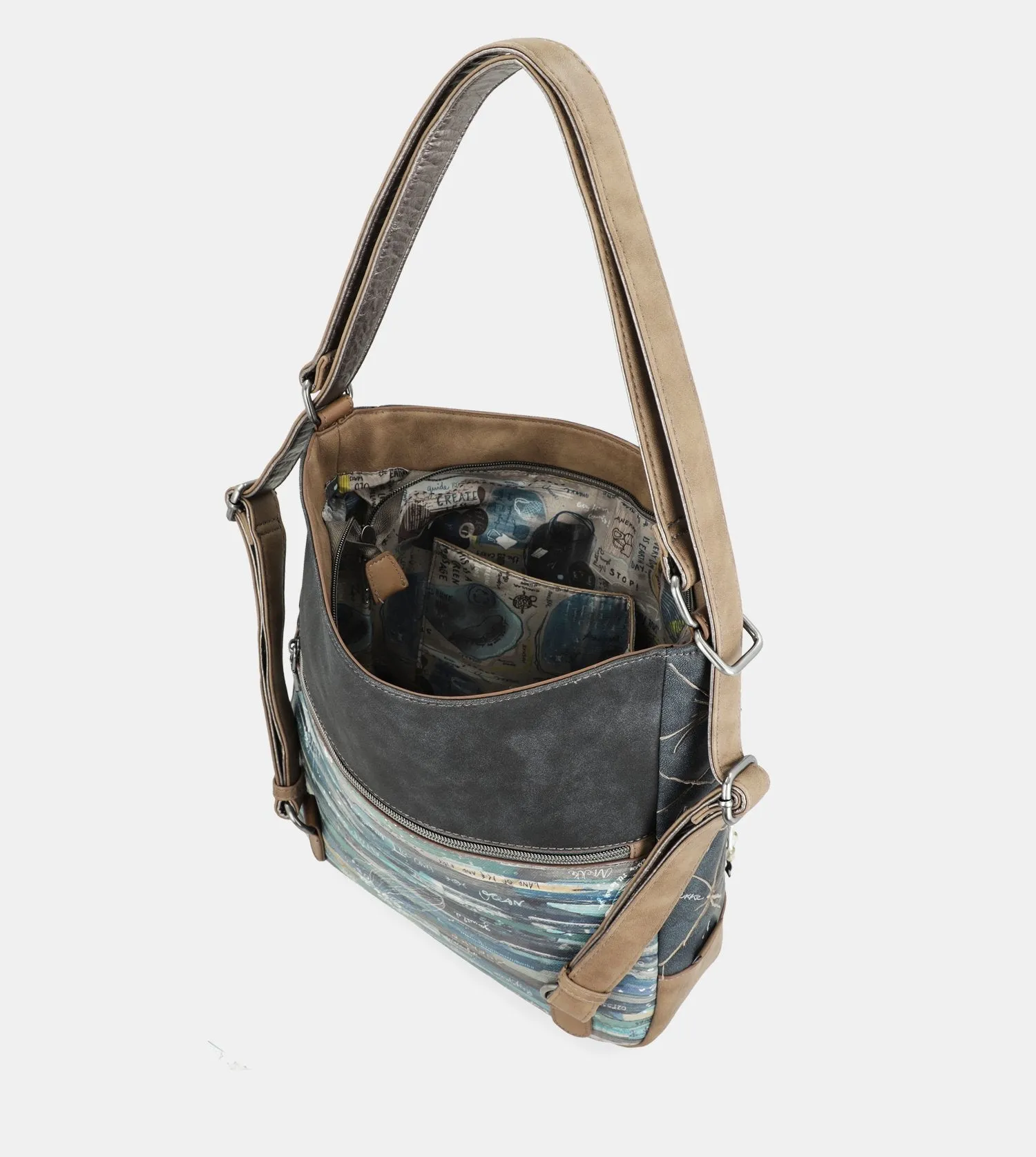 Iceland hobo bag that turns into a backpack