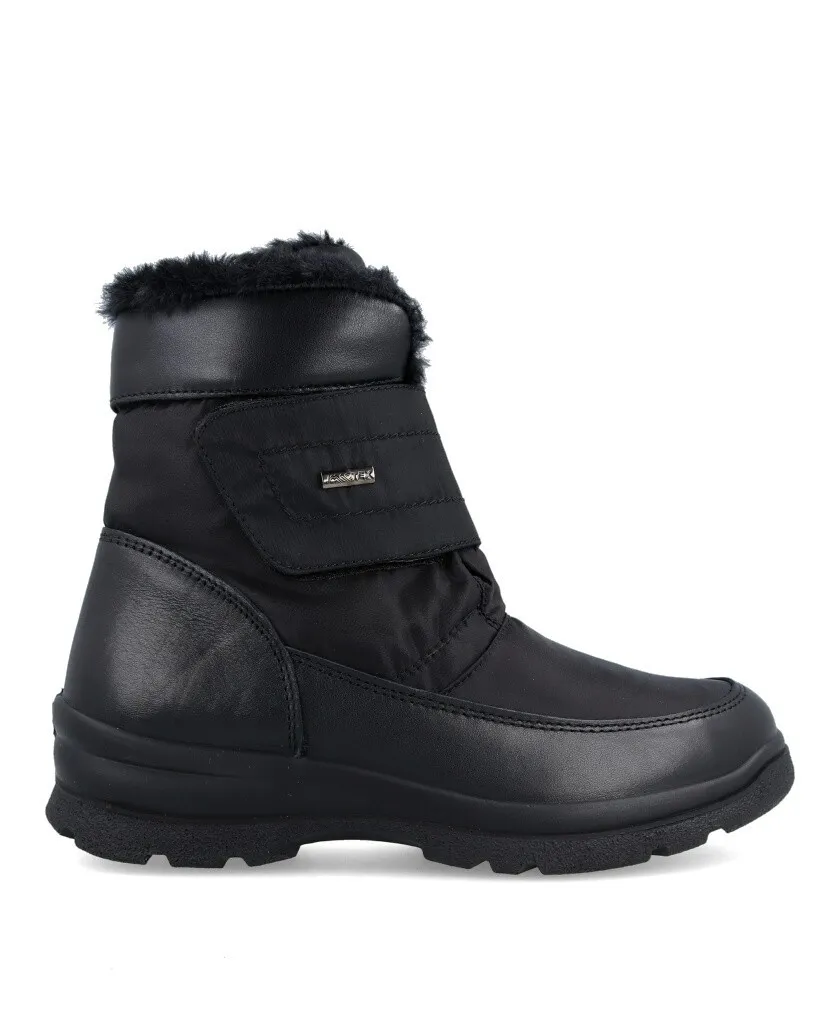 Imac 456668 Black velcro snow boots for women