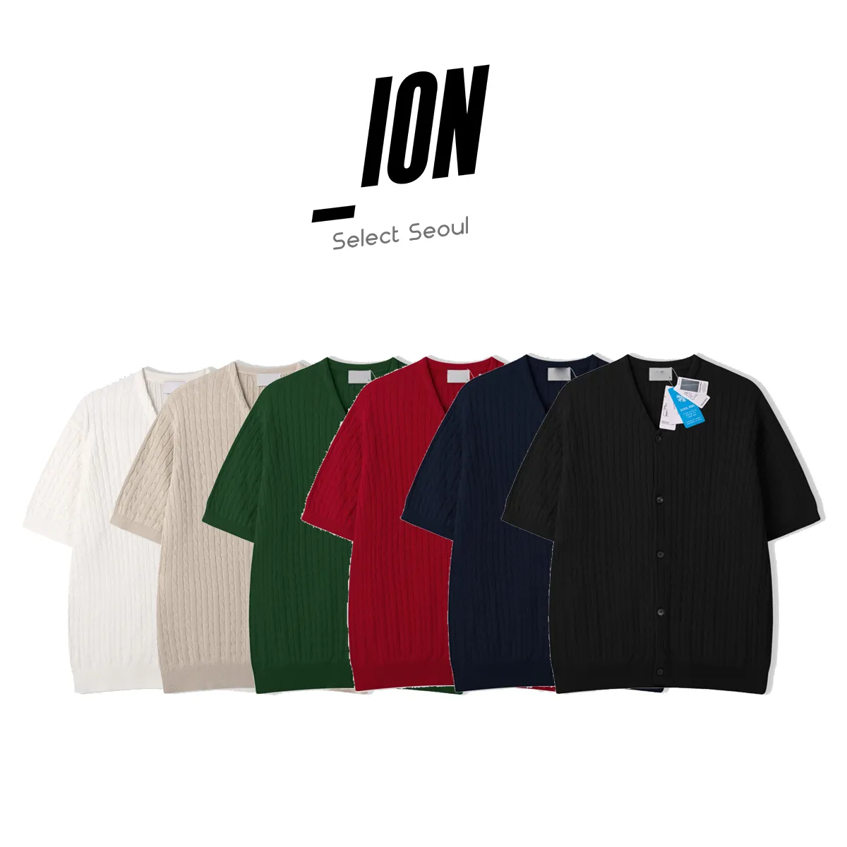 IONSEOUL  |Unisex Street Style Oversized Logo Cardigans