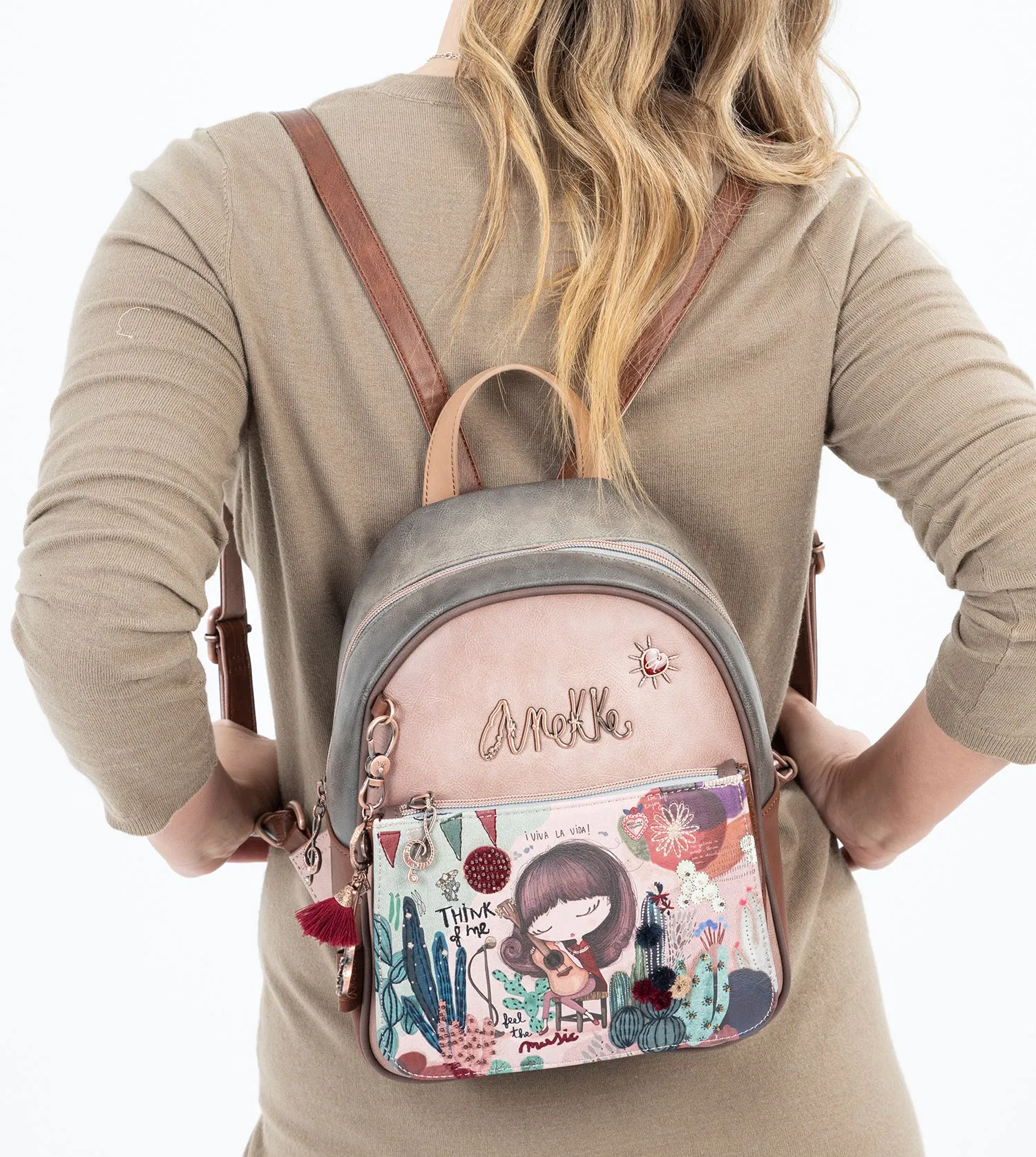 Ixchel Backpack with a front pocket