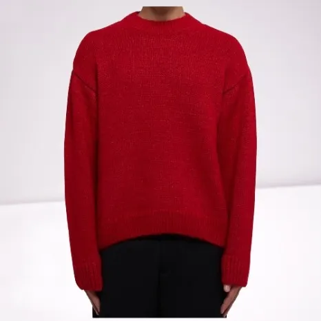 JACQUEMUS  |Crew Neck Casual Style Unisex Wool Rib Blended Fabrics