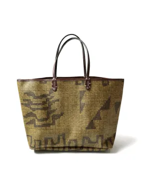 Kapital Hopi basket pattern canvas TOTE BAG (large)