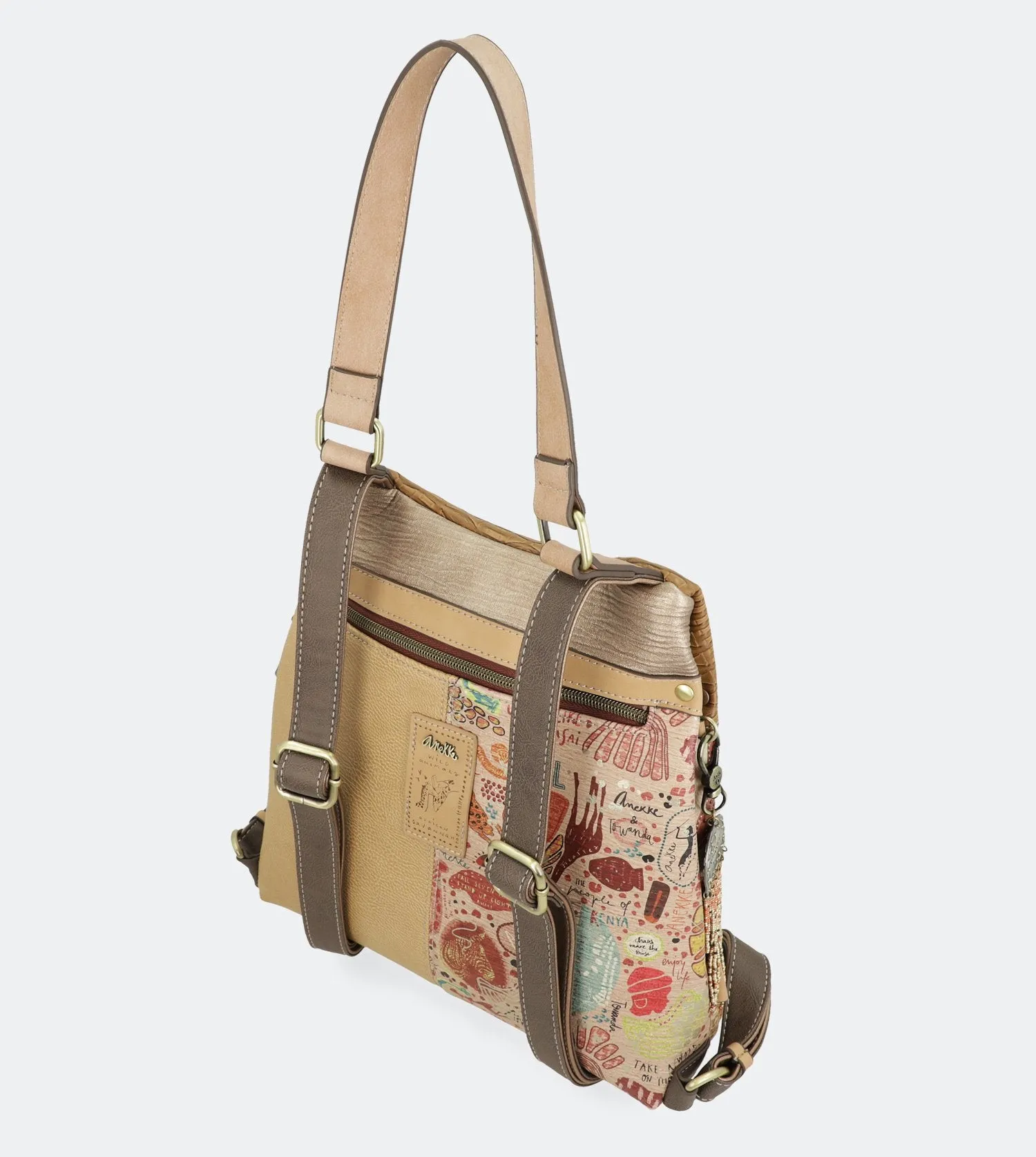 Kenya Collection Backpack with a handle