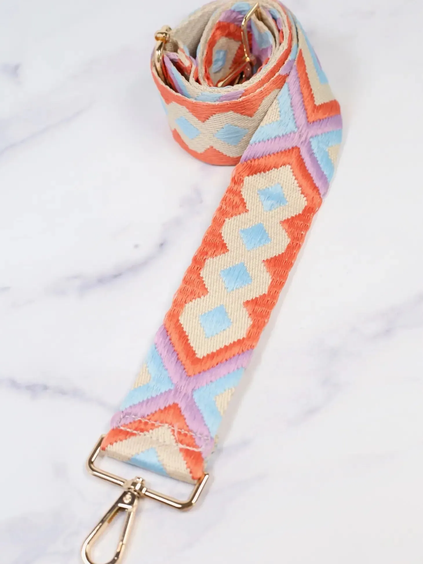 Layla Crossbody Strap- Orange Multi