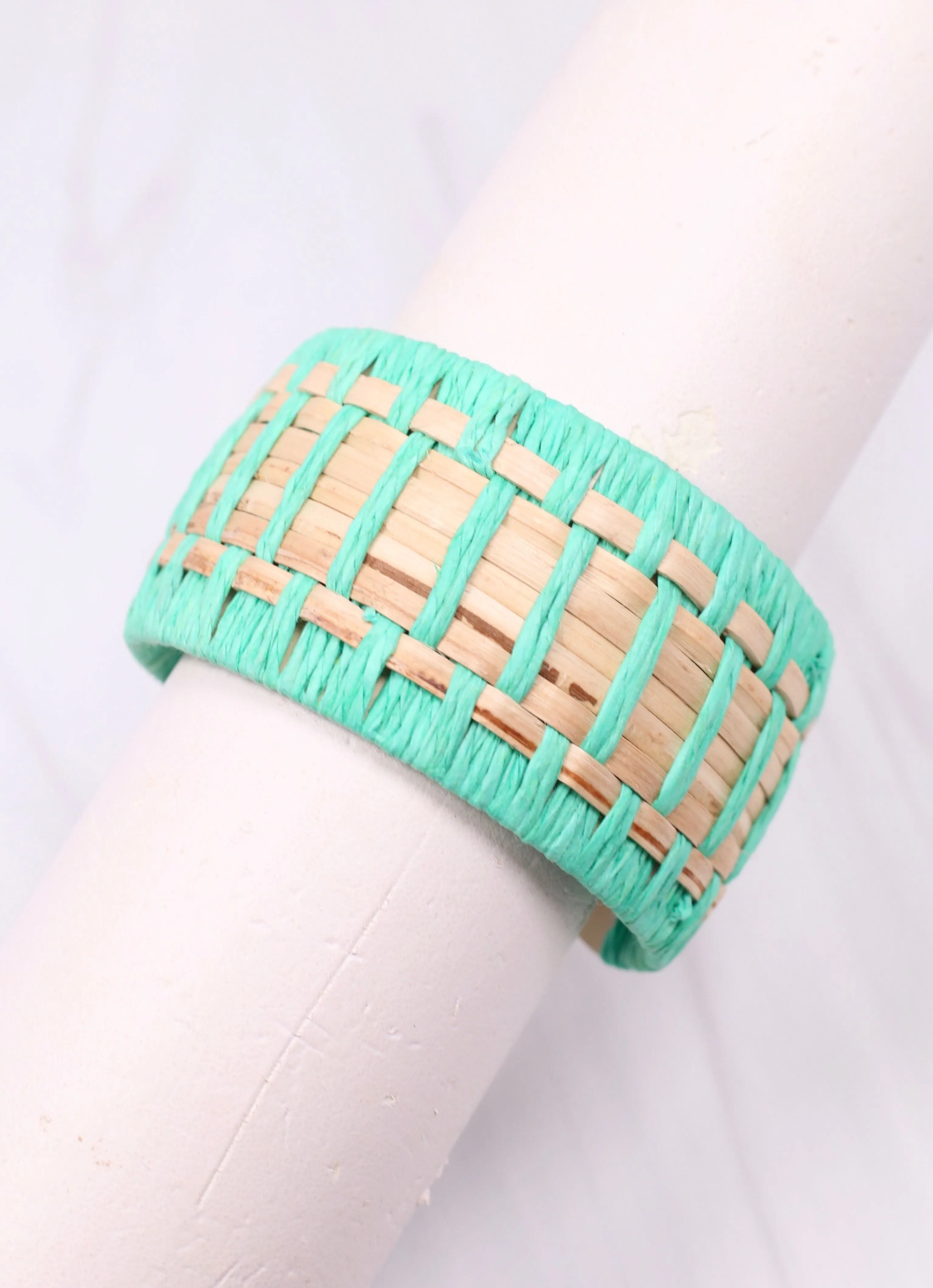 Leander Woven Cuff Bracelet TURQUOISE