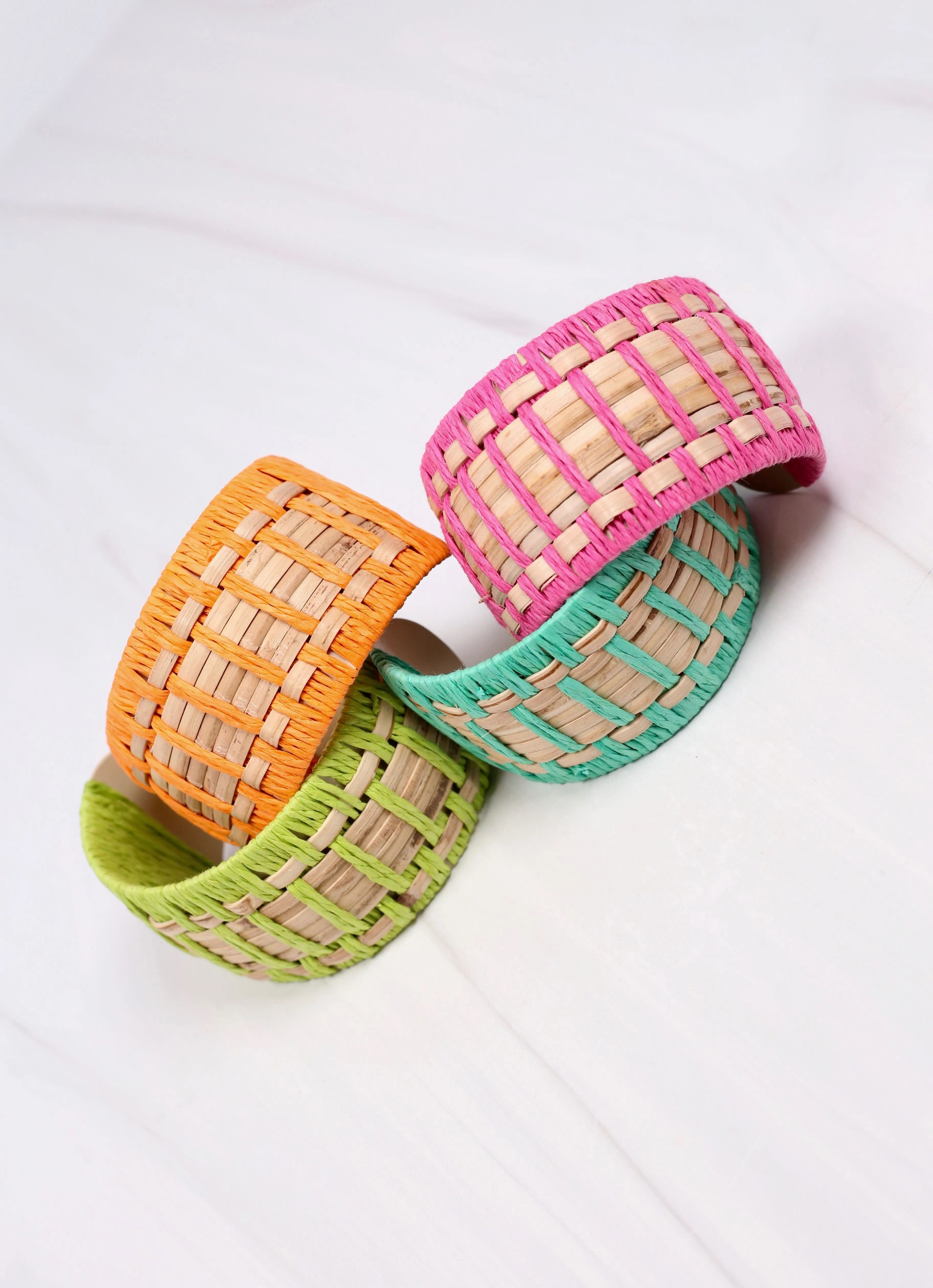 Leander Woven Cuff Bracelet TURQUOISE