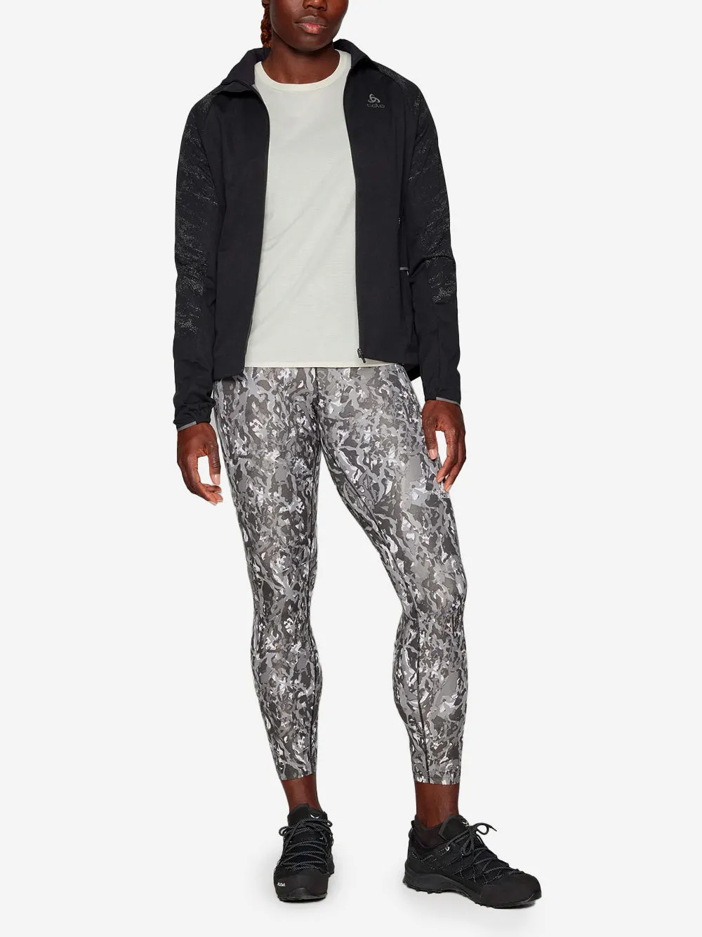 Leggings W Flex stampati grigio abstract