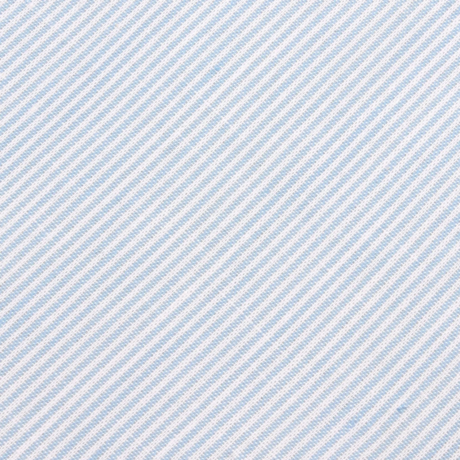 Light Blue and White Pinstripes Cotton Skinny Tie