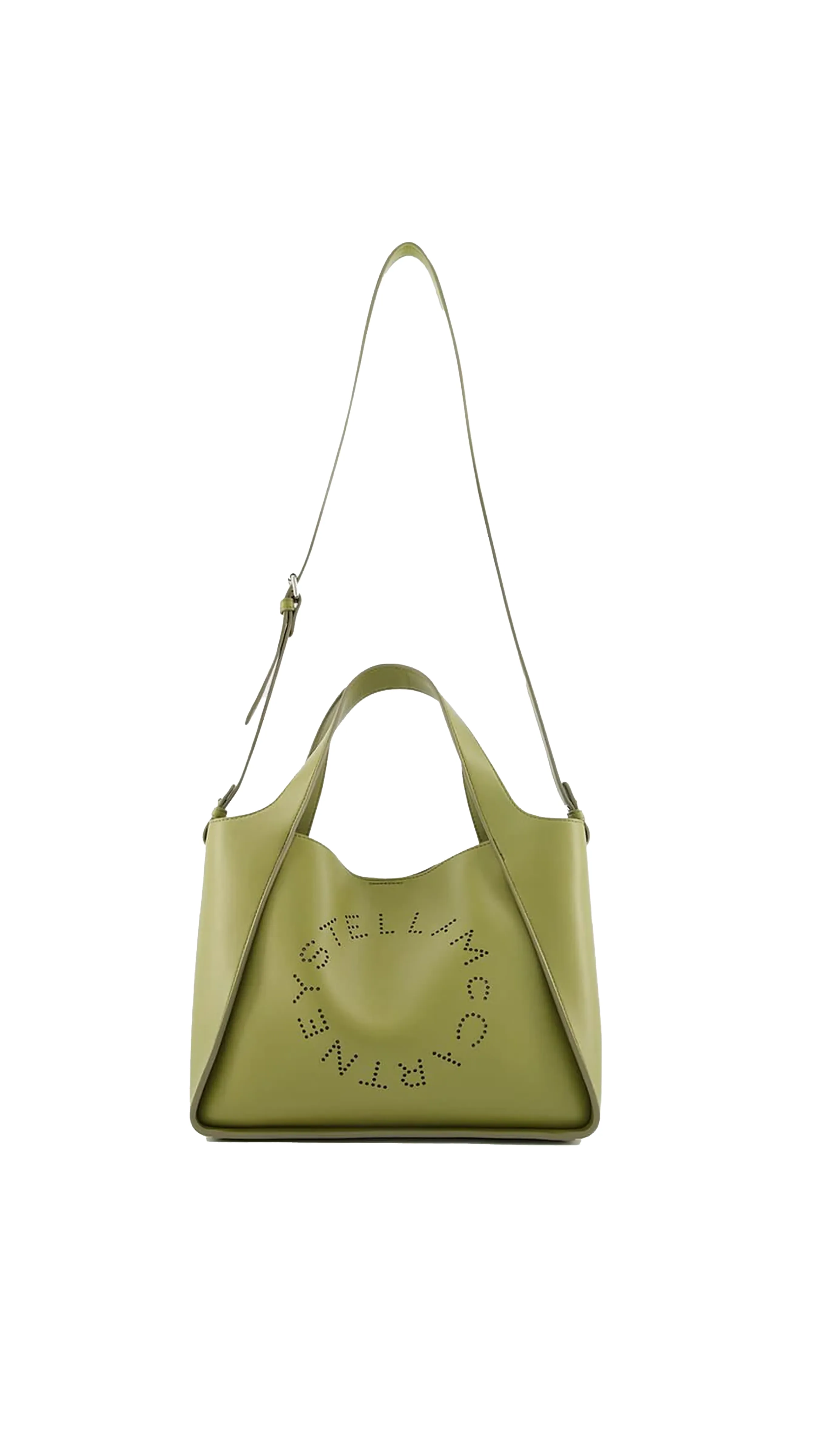 Logo Crossbody Tote Bag - Green