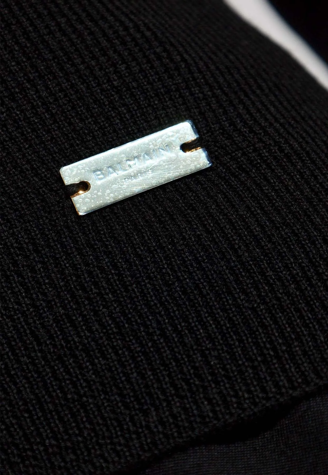 Logo Tag Wool Turtleneck Sweater