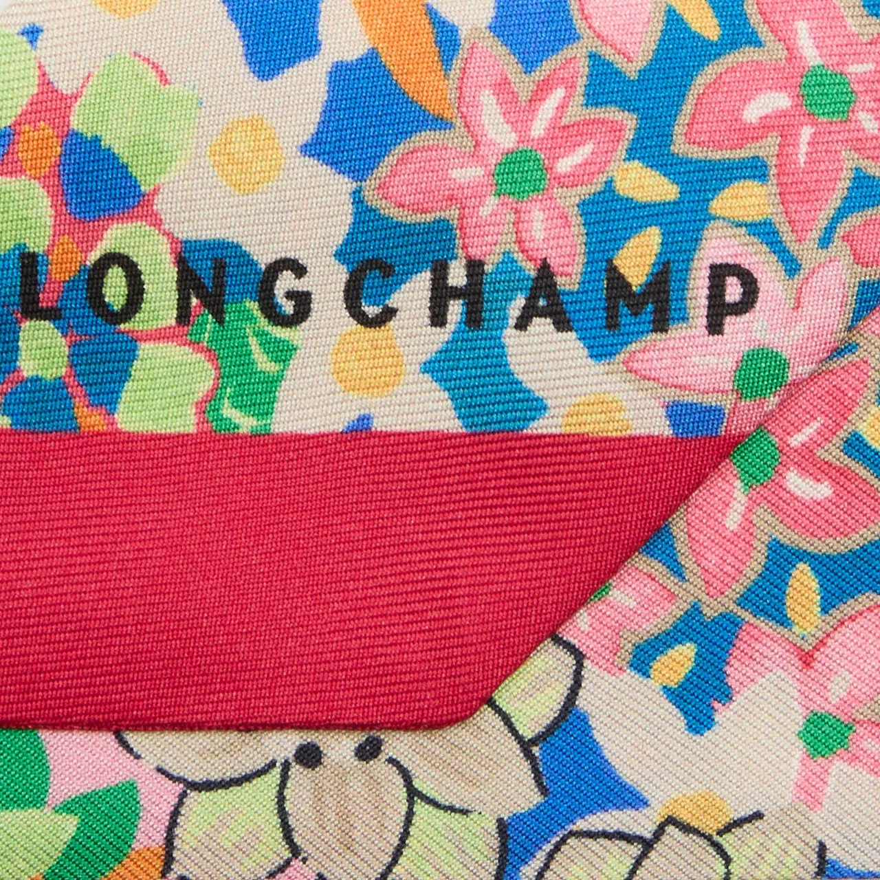 LONGCHAMP Origami Silk Scarf - Nude