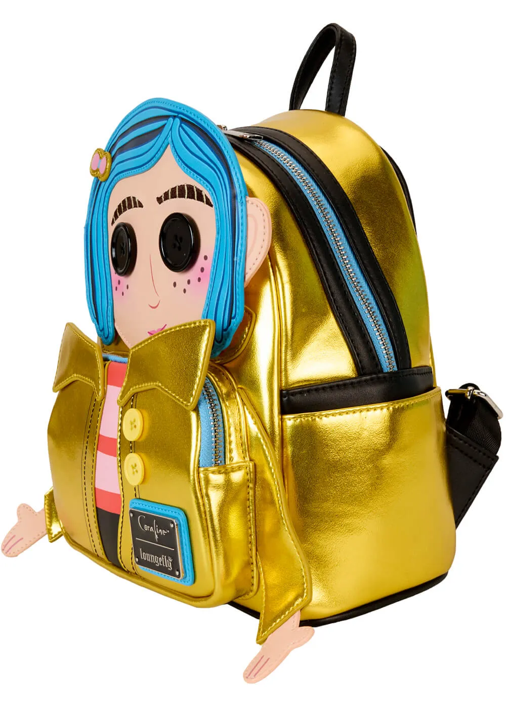 Loungefly Laika Coraline Doll Cosplay Backpack Yellow