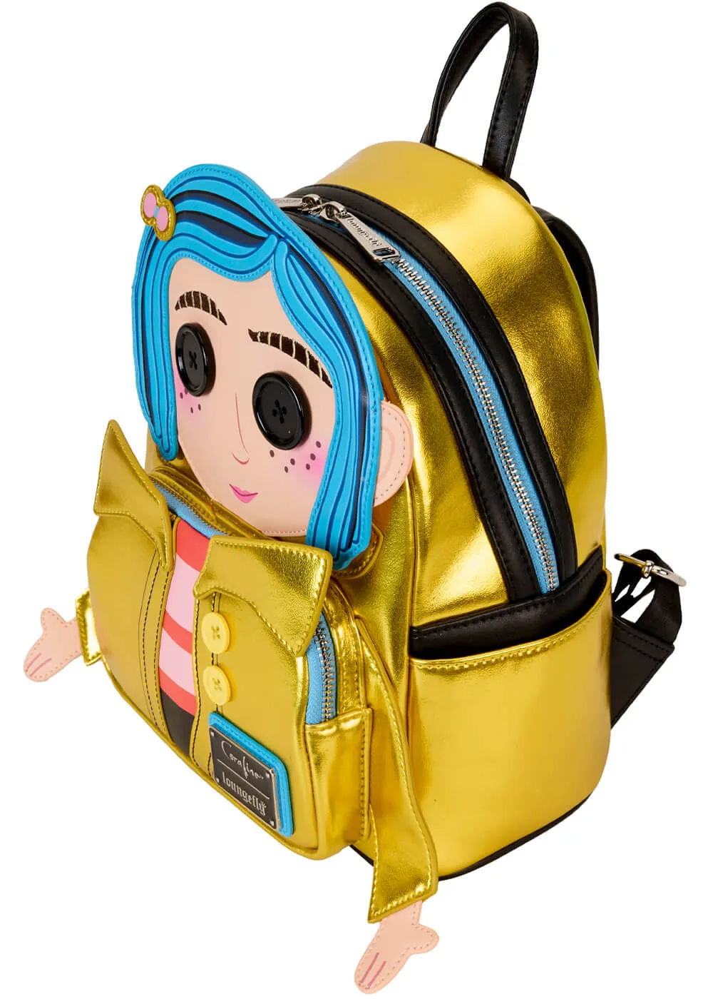 Loungefly Laika Coraline Doll Cosplay Backpack Yellow