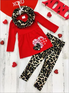 Love Fiercely Tunic, Scarf and Legging Set