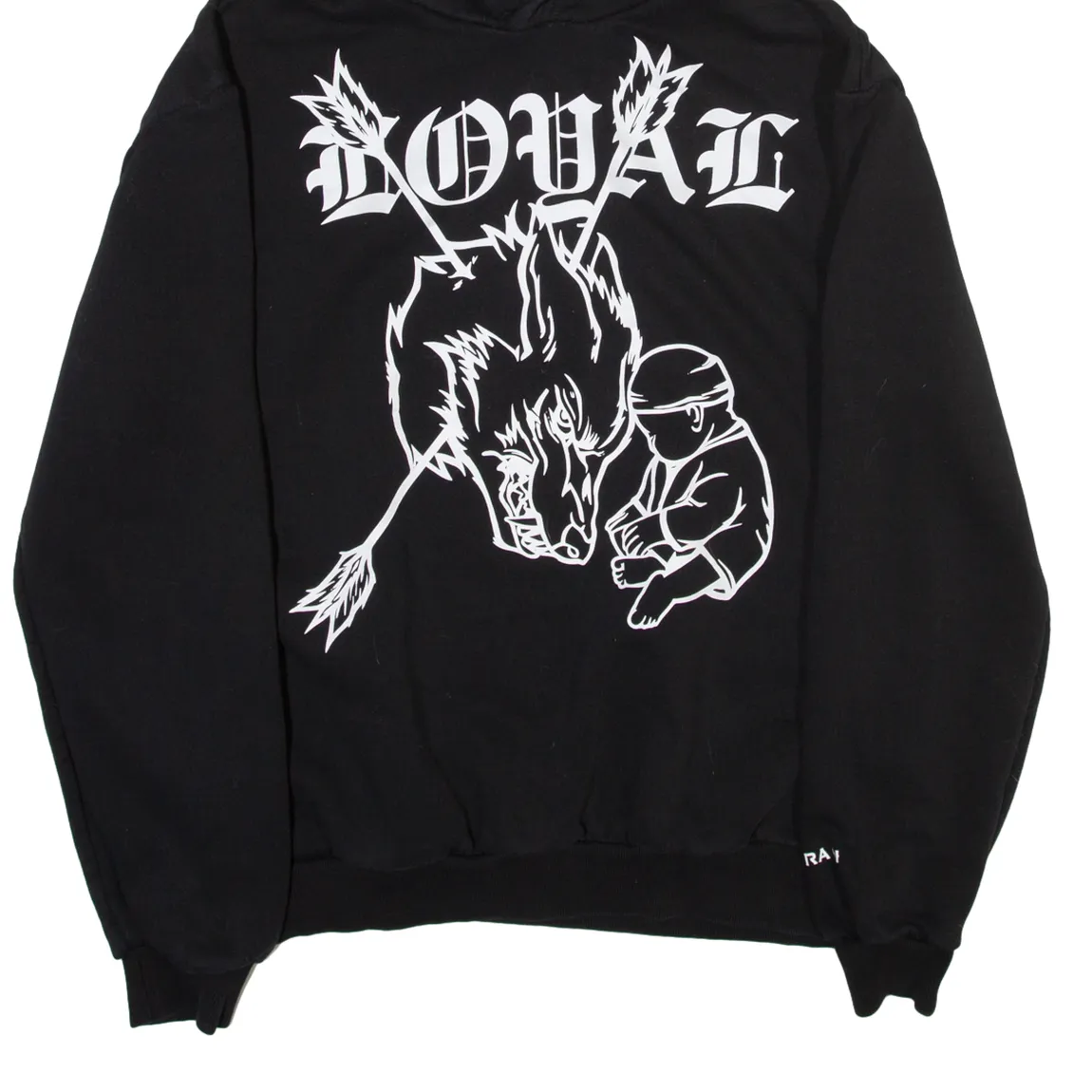 LOYAL Mens Black Hoodie XL