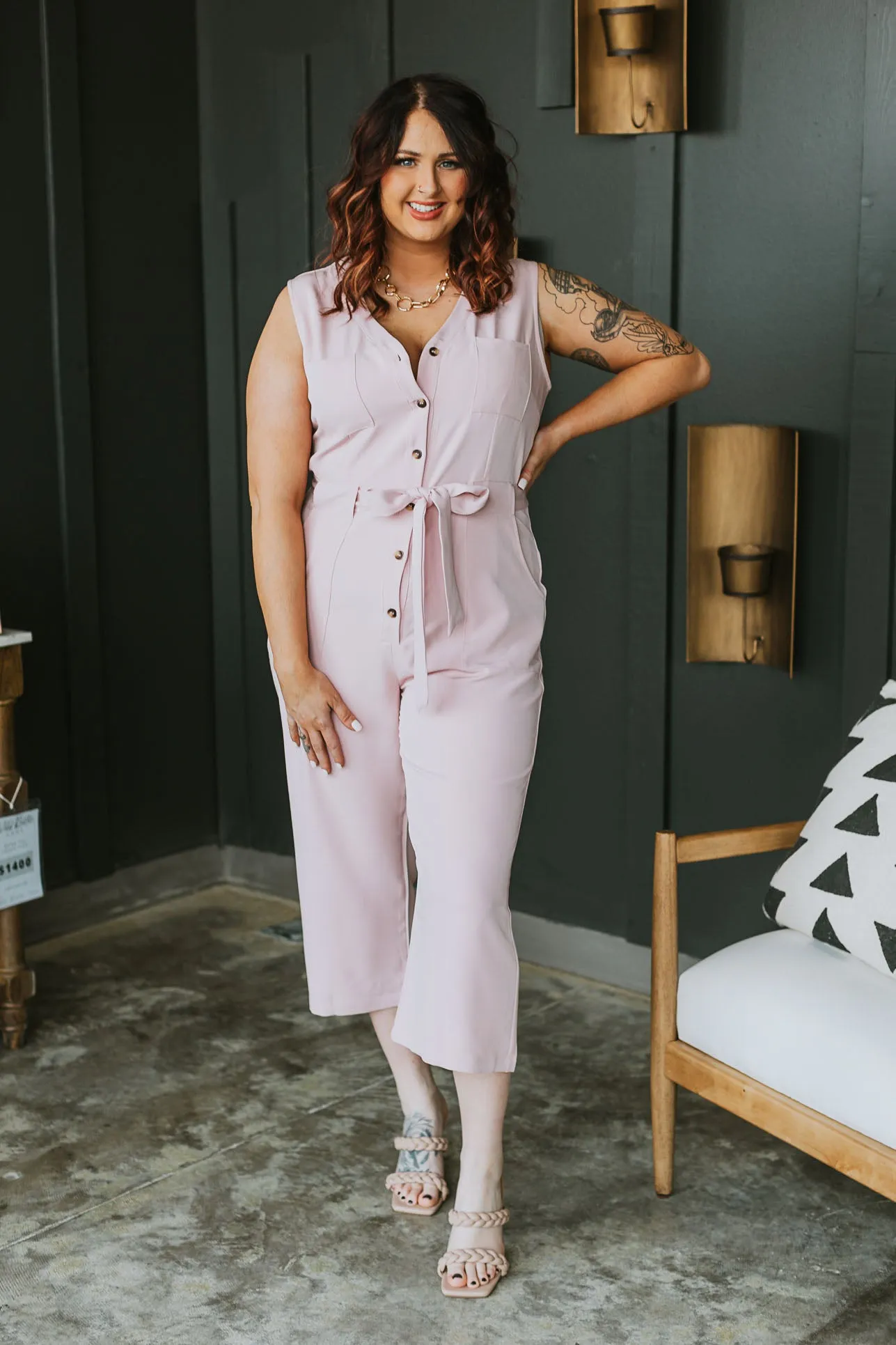 Lucy Front Tie Jumpsuit - 2 Colors