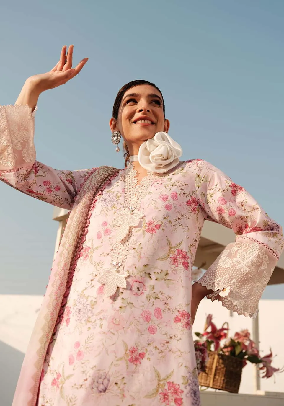 Luxe by Zarqash Embroidered Luxury Lawn Unstitched 3Pc Suit ZQ-12